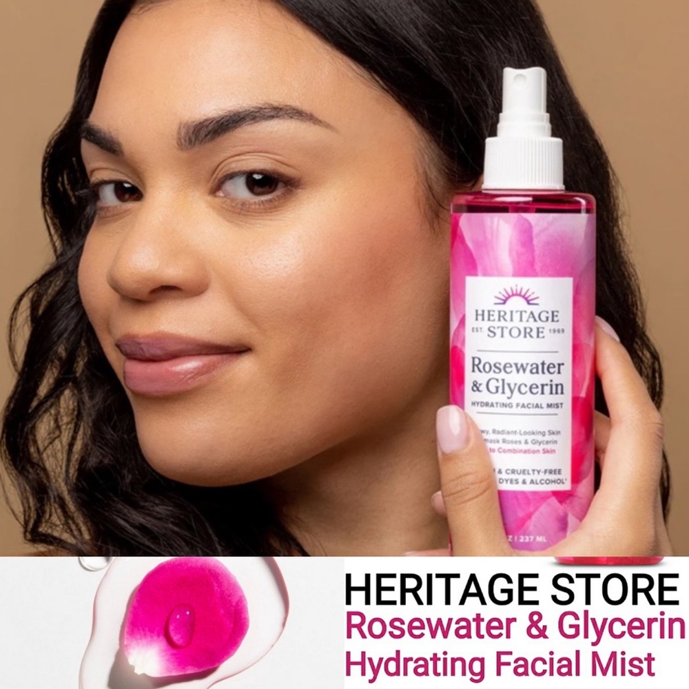 Heritage Store Rosewater & Glycerin Hydrating Facial Mist